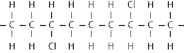 塩素化ポリエチレン構造